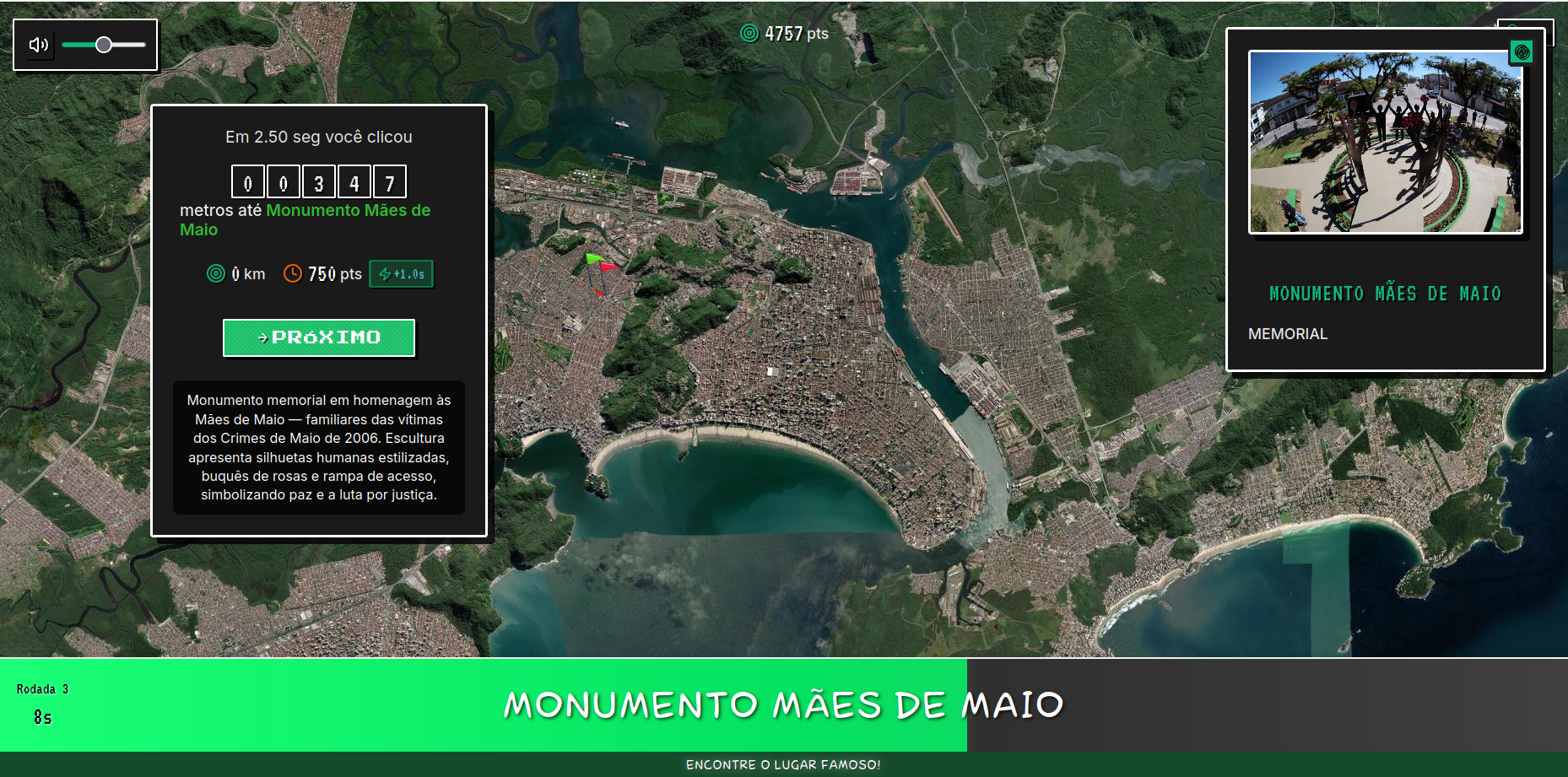 Gameplay 1 - Monumento Mães de Maio